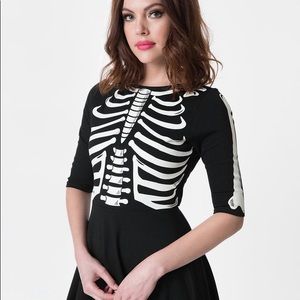 Unique vintage skeleton dress